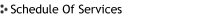 Schedule Of Services